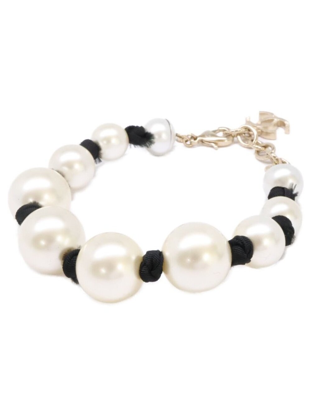 Chanel Pearl CC Logo Bracelet